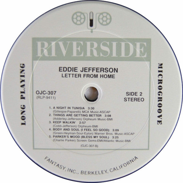 Eddie Jefferson ~ Letter From Home (Vinyl) - Djungel & Jazz