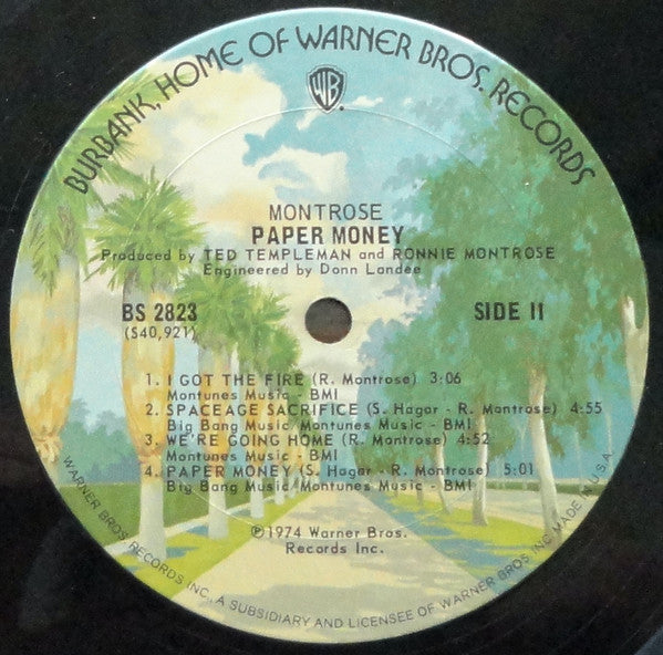 Montrose  ~ Paper Money (Vinyl) - Djungel & Jazz