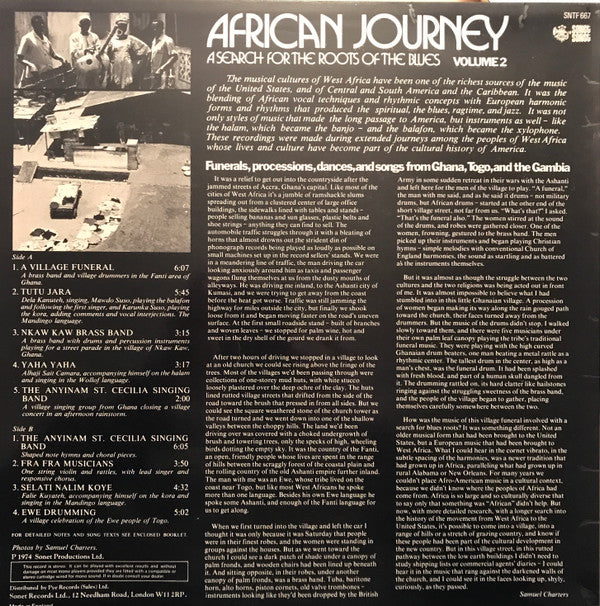 Various ~ African Journey: A Search For The Roots Of The Blues Volume 2 (Vinyl) - Djungel & Jazz