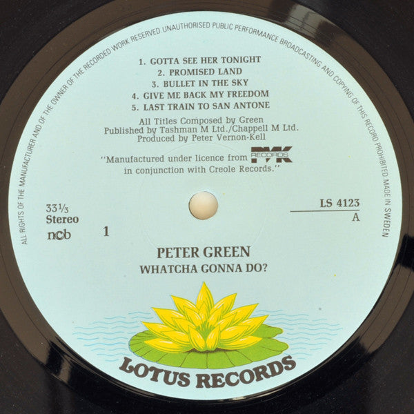 Peter Green (2) : Whatcha Gonna Do? (LP, Album)