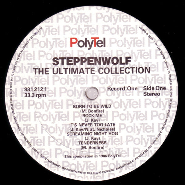 Steppenwolf ~ The Ultimate Collection (Vinyl) - Djungel & Jazz