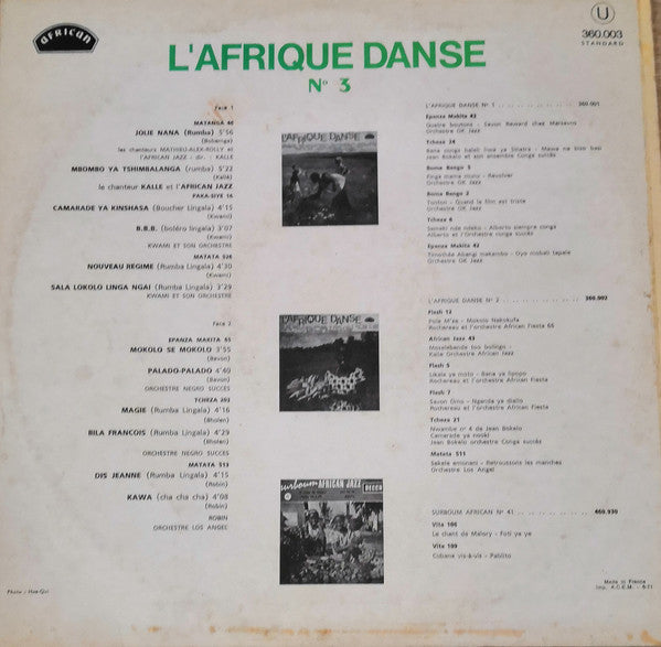 Various ~ L'Afrique Danse N° 3 (Vinyl) - Djungel & Jazz