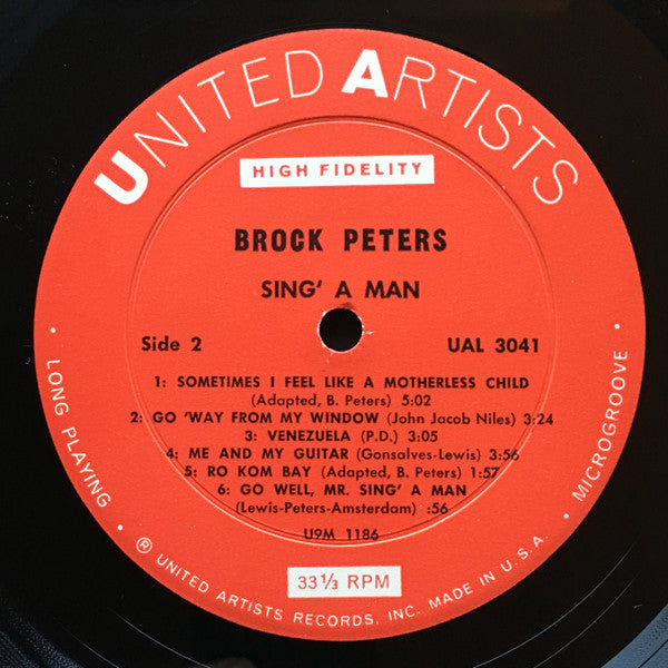 Brock Peters ~ Sing'A Man (Vinyl) - Djungel & Jazz