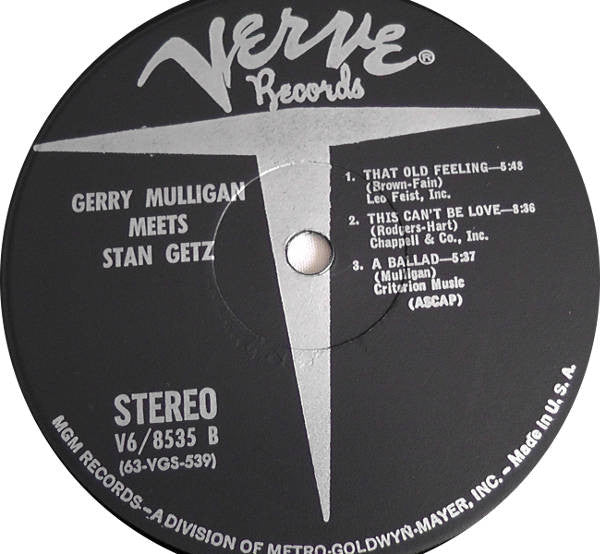 Stan Getz & Gerry Mulligan ~ Gerry Mulligan Meets Stan Getz (Vinyl) - Djungel & Jazz