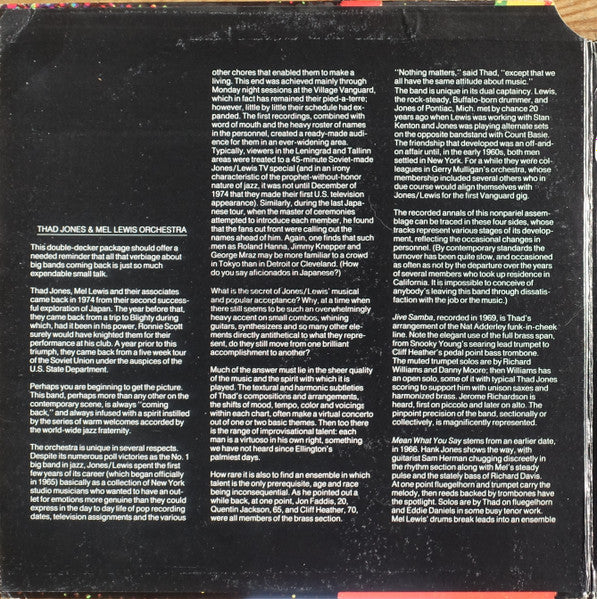 Thad Jones & Mel Lewis ~ Thad Jones / Mel Lewis (Vinyl) - Djungel & Jazz