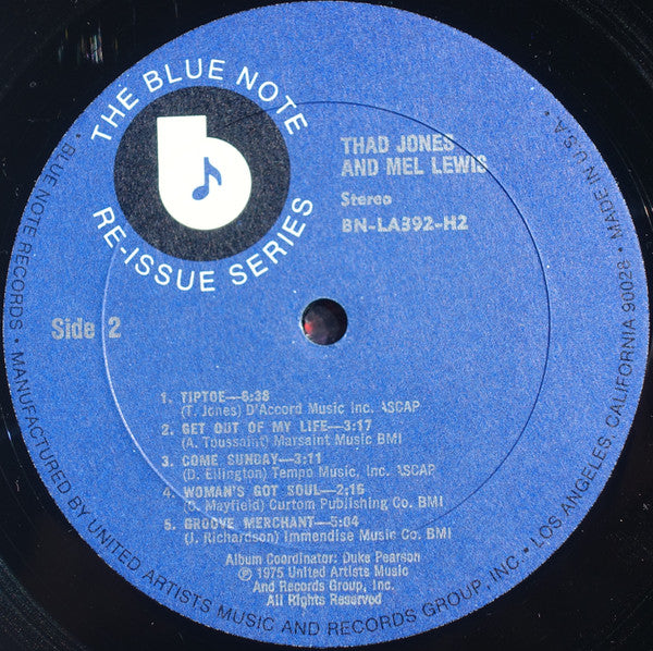 Thad Jones & Mel Lewis ~ Thad Jones / Mel Lewis (Vinyl) - Djungel & Jazz