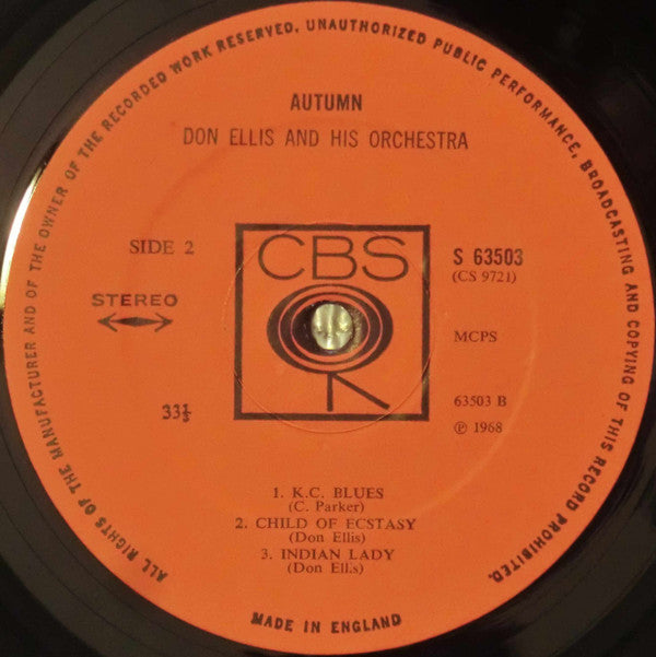 The Don Ellis Orchestra ~ Autumn (Vinyl) - Djungel & Jazz