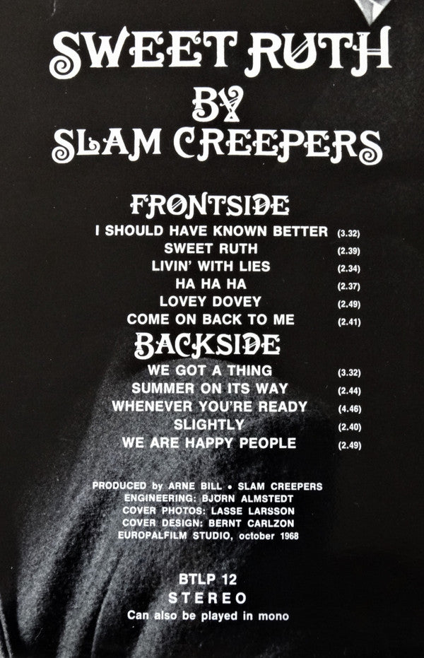 Slam Creepers' : Sweet Ruth (LP, Album)