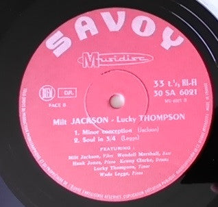 Milt Jackson - The Lucky Thompson Quintet ~ Milt Jackson - Lucky Thompson Quintet (Vinyl) - Djungel & Jazz