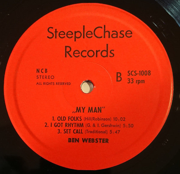 Ben Webster ~ My Man - Live At Montmartre 1973 (Vinyl) - Djungel & Jazz