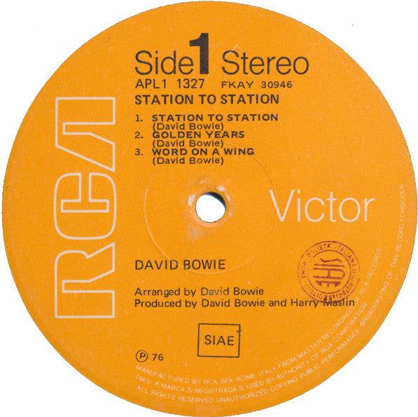 David Bowie ~ Station To Station (Vinyl) - Djungel & Jazz