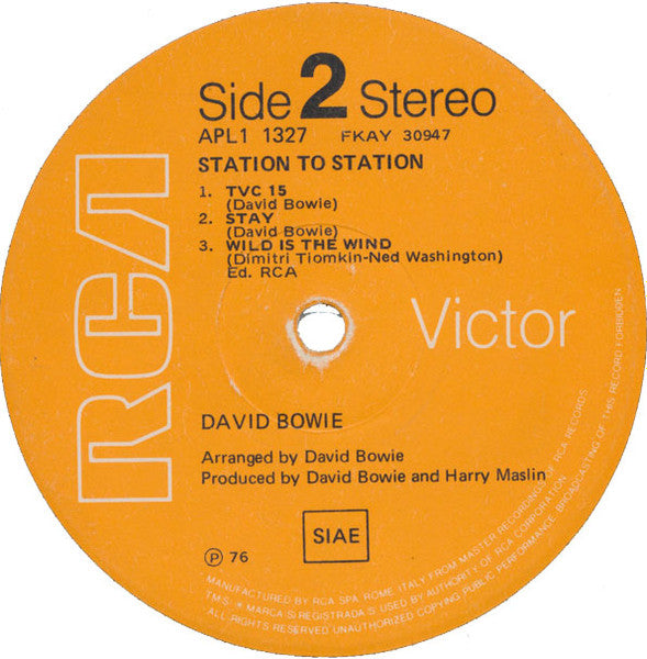 David Bowie ~ Station To Station (Vinyl) - Djungel & Jazz