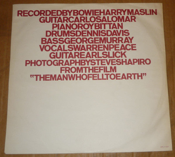 David Bowie ~ Station To Station (Vinyl) - Djungel & Jazz