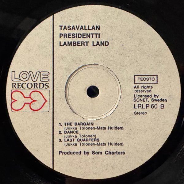 Tasavallan Presidentti : Lambertland (LP, Album)