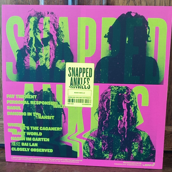 Snapped Ankles : Hard Times Furious Dancing (LP, Album)