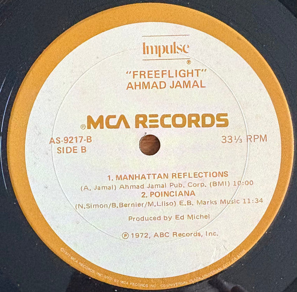 Ahmad Jamal ~ Freeflight (Vinyl) - Djungel & Jazz