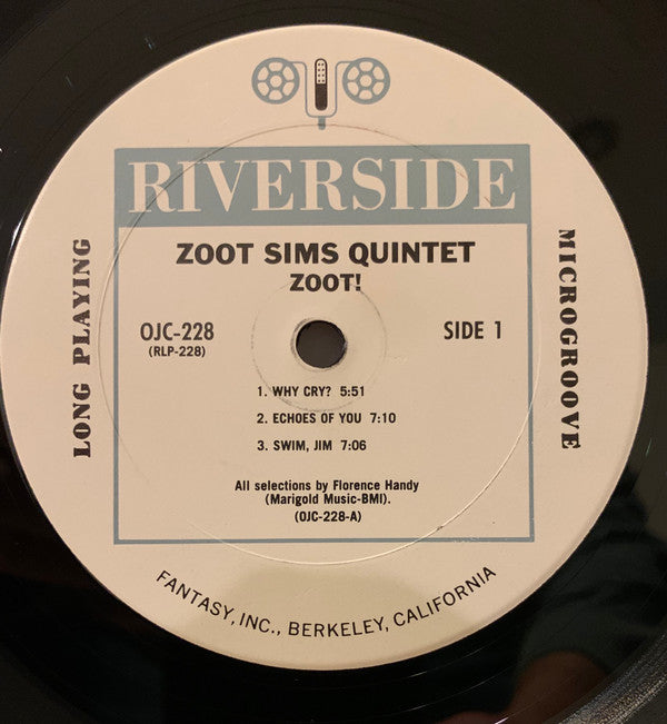 The Zoot Sims Quintet ~ Zoot! (Vinyl) - Djungel & Jazz