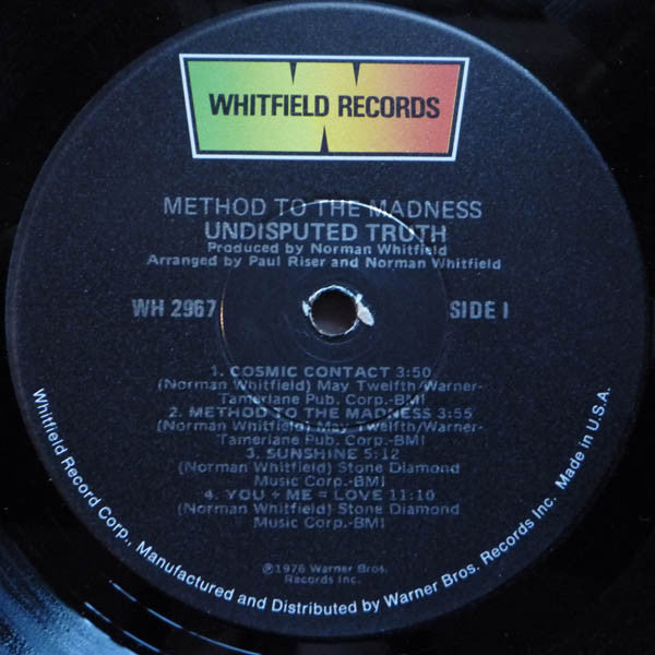 The Undisputed Truth ~ Method To The Madness (Vinyl) - Djungel & Jazz