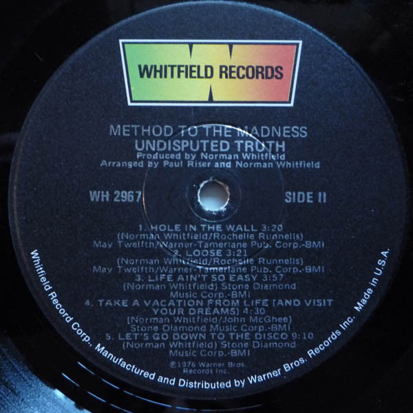 The Undisputed Truth ~ Method To The Madness (Vinyl) - Djungel & Jazz