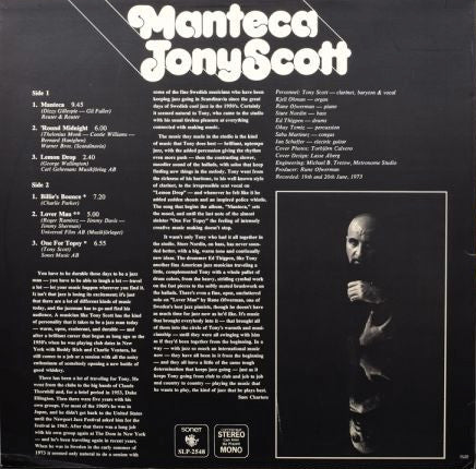 Tony Scott  ~ Manteca (Vinyl) - Djungel & Jazz