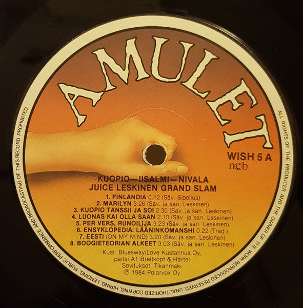 Juice Leskinen Grand Slam : Kuopio-Iisalmi-Nivala (2xLP, Album)