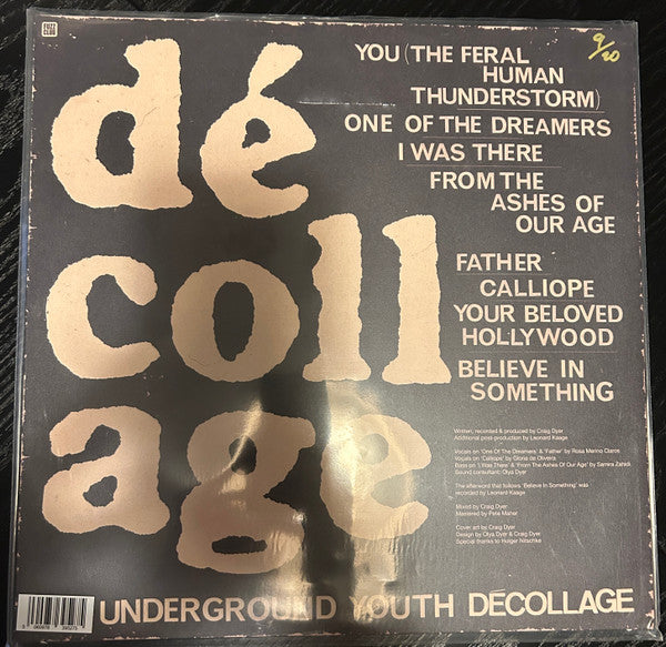 The Underground Youth ~ Décollage (Vinyl) - Djungel & Jazz