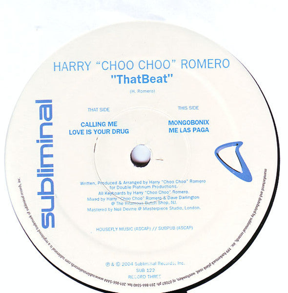 Harry "Choo Choo" Romero ~ Thatbeat (Vinyl) - Djungel & Jazz