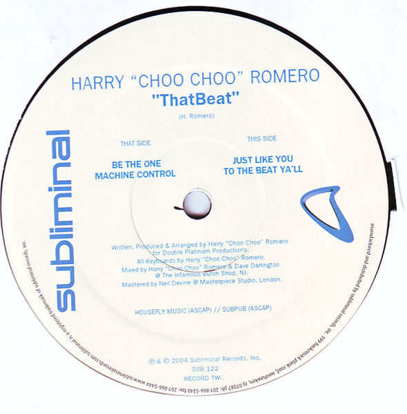 Harry "Choo Choo" Romero ~ Thatbeat (Vinyl) - Djungel & Jazz