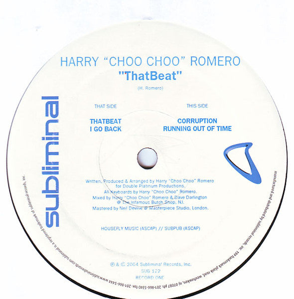 Harry "Choo Choo" Romero ~ Thatbeat (Vinyl) - Djungel & Jazz