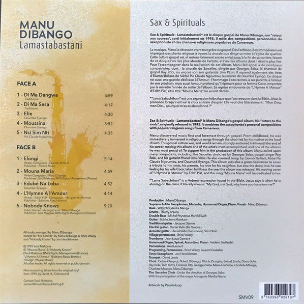 Manu Dibango ~ Sax & Spirituals - Lamastabastani (Vinyl) - Djungel & Jazz