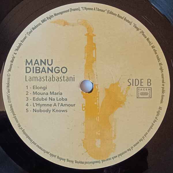Manu Dibango ~ Sax & Spirituals - Lamastabastani (Vinyl) - Djungel & Jazz