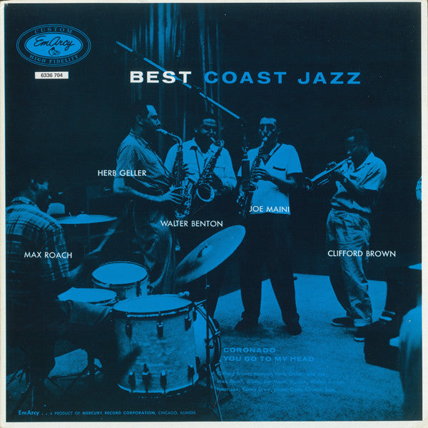 Max Roach, Herb Geller, Walter Benton, Joe Maini, Clifford Brown ~ Best Coast Jazz (Vinyl) - Djungel & Jazz