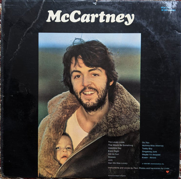 McCartney* : McCartney (LP, Album, RE)