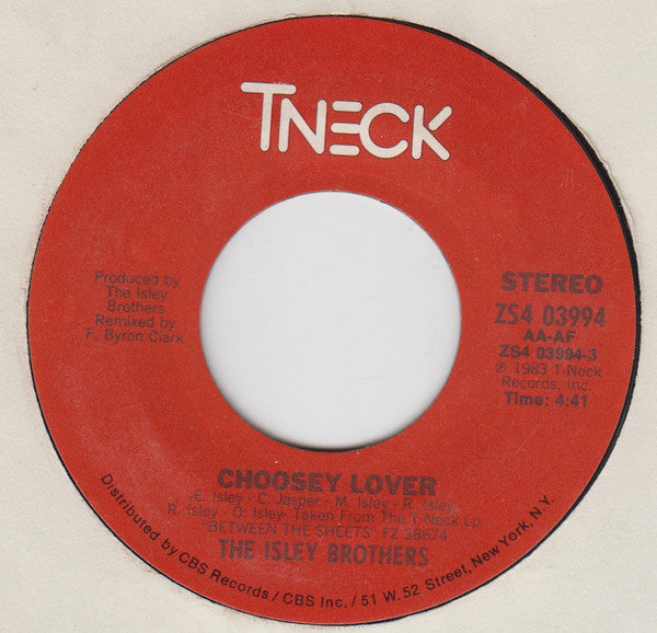 The Isley Brothers : Choosey Lover (7", Single)