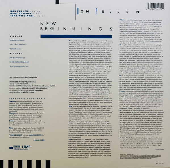Don Pullen ~ New Beginnings (Vinyl) - Djungel & Jazz