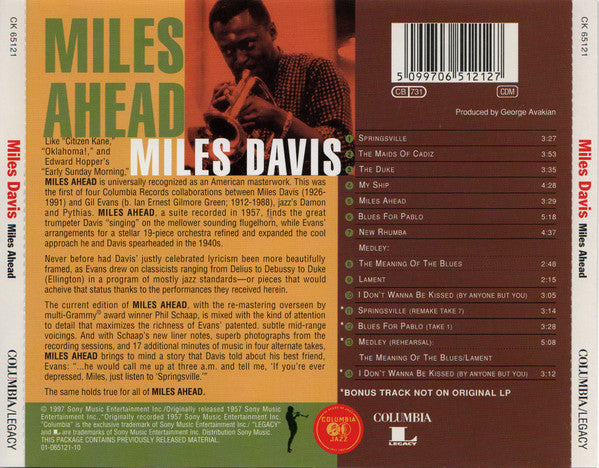 Miles Davis + 19 ~ Miles Ahead (Vinyl) - Djungel & Jazz