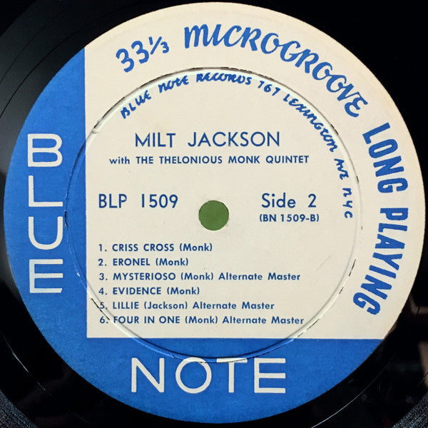 Milt Jackson With John Lewis , Percy Heath, Kenny Clarke, Lou Donaldson And The Thelonious Monk Quintet ~ Milt Jackson With John Lewis, Percy Heath, Kenny Clarke, Lou Donaldson And The Thelonious Monk Quintet (Vinyl) - Djungel & Jazz