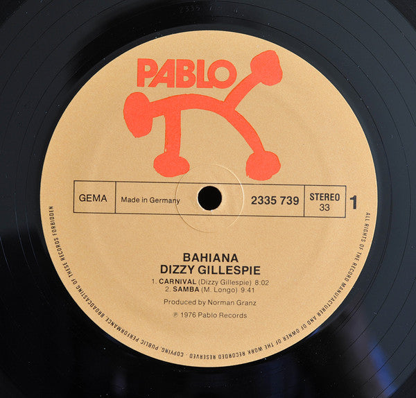 Dizzy Gillespie ~ Bahiana (Vinyl) - Djungel & Jazz