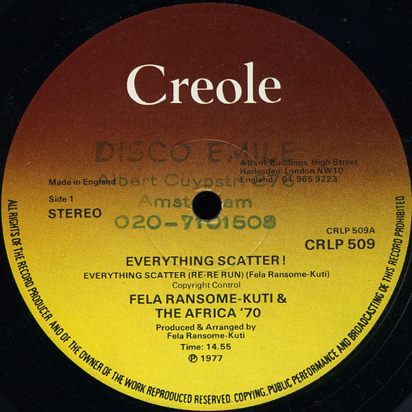 LP: Fela Kuti & Africa 70 - Everything Scatter