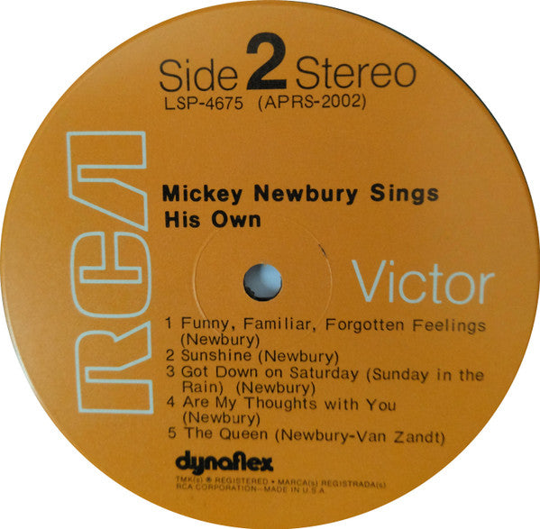 Mickey Newbury ~ Sings His Own (Vinyl) - Djungel & Jazz