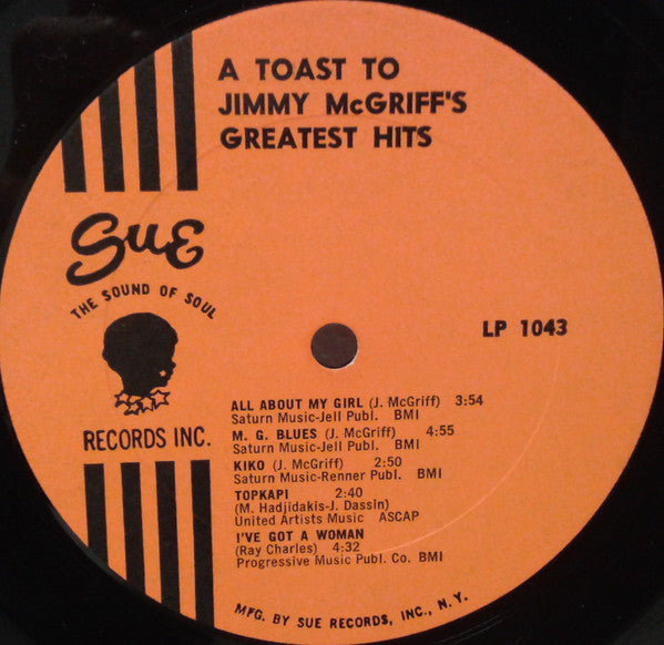 Jimmy McGriff : A Toast To Jimmy McGriff's Greatest Hits (LP, Comp)
