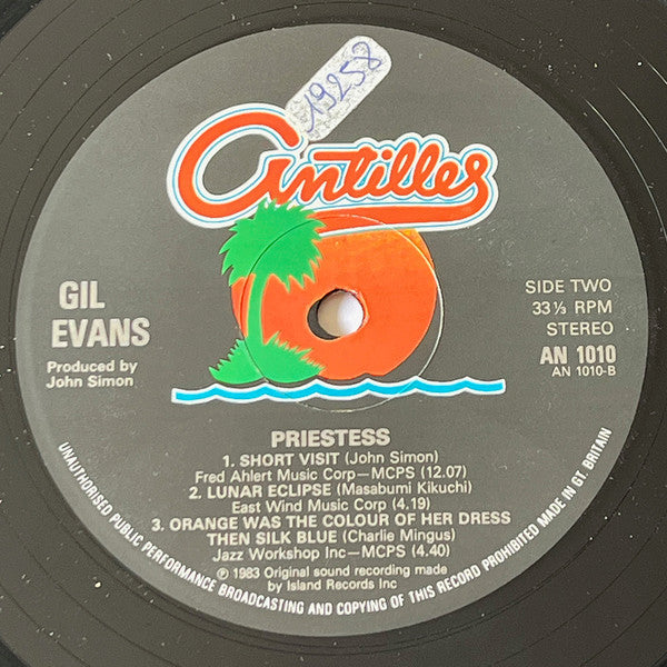Gil Evans ~ Priestess (Vinyl) - Djungel & Jazz