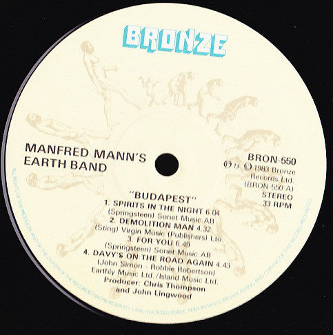 Manfred Mann's Earth Band ~ Budapest (Live) (Vinyl) - Djungel & Jazz