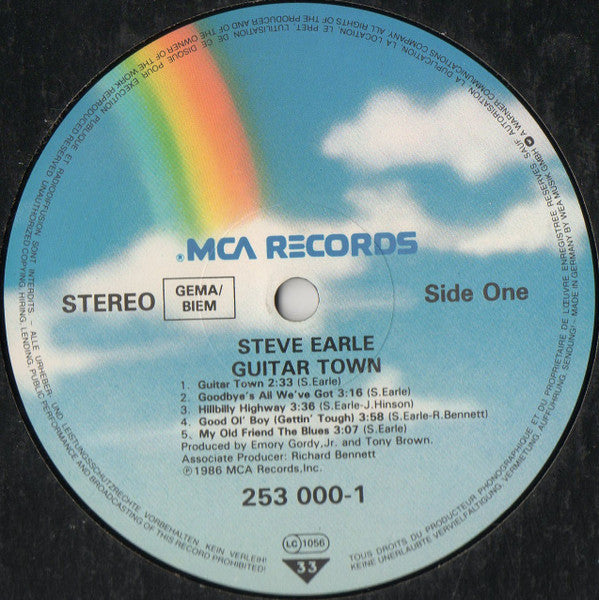 Steve Earle ~ Guitar Town (Vinyl) - Djungel & Jazz