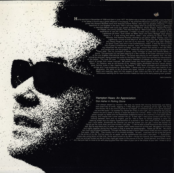 Hampton Hawes ~ The Two Sides Of Hampton Hawes (Vinyl) - Djungel & Jazz