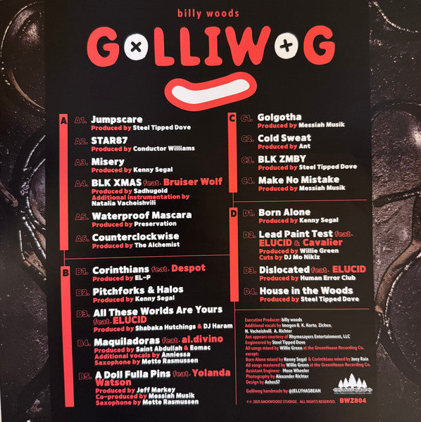 2xLP: Billy Woods - Golliwog