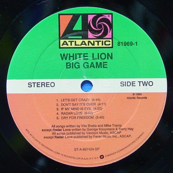 White Lion ~ Big Game (Vinyl) - Djungel & Jazz