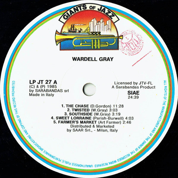 Wardell Gray ~ Wardell Gray (Vinyl) - Djungel & Jazz