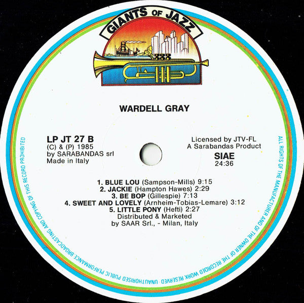 Wardell Gray ~ Wardell Gray (Vinyl) - Djungel & Jazz