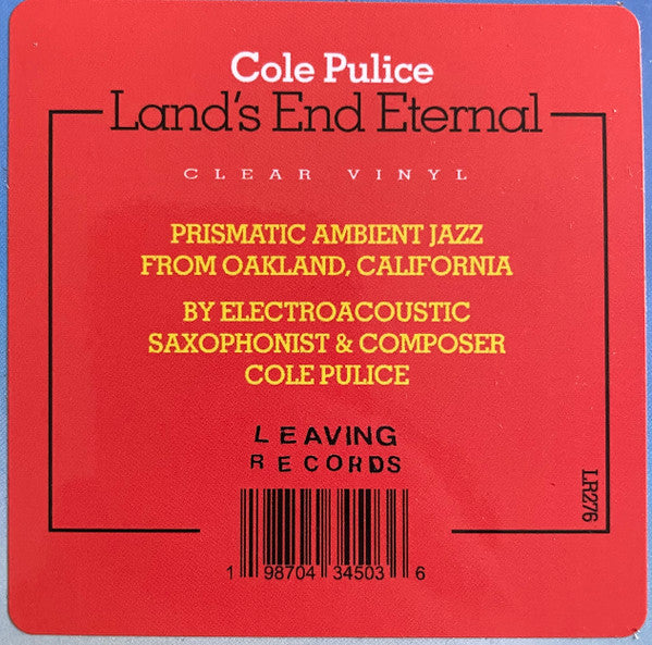 Cole Pulice ~ Land’s End Eternal (Vinyl) - Djungel & Jazz